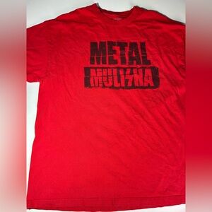 Metal Mulisha Red Short Sleeve Tee with Black Logo